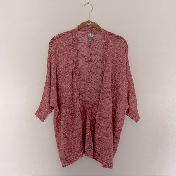 Layering Sweater Burgundy Half Sleeves Oversized - Picture 1 of 6